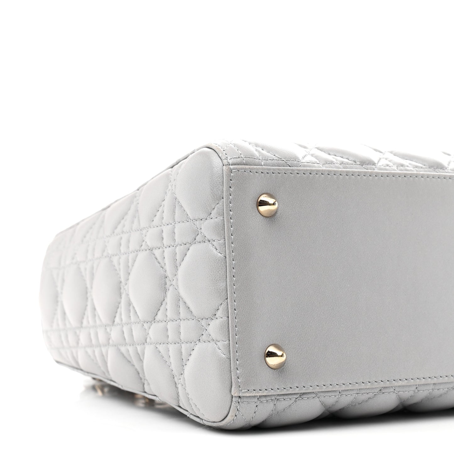 Lambskin Cannage Medium Lady Dior Grey