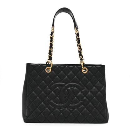 Chanel Caviar Quilted Grand Shopping Tote GST Black 1 of 10