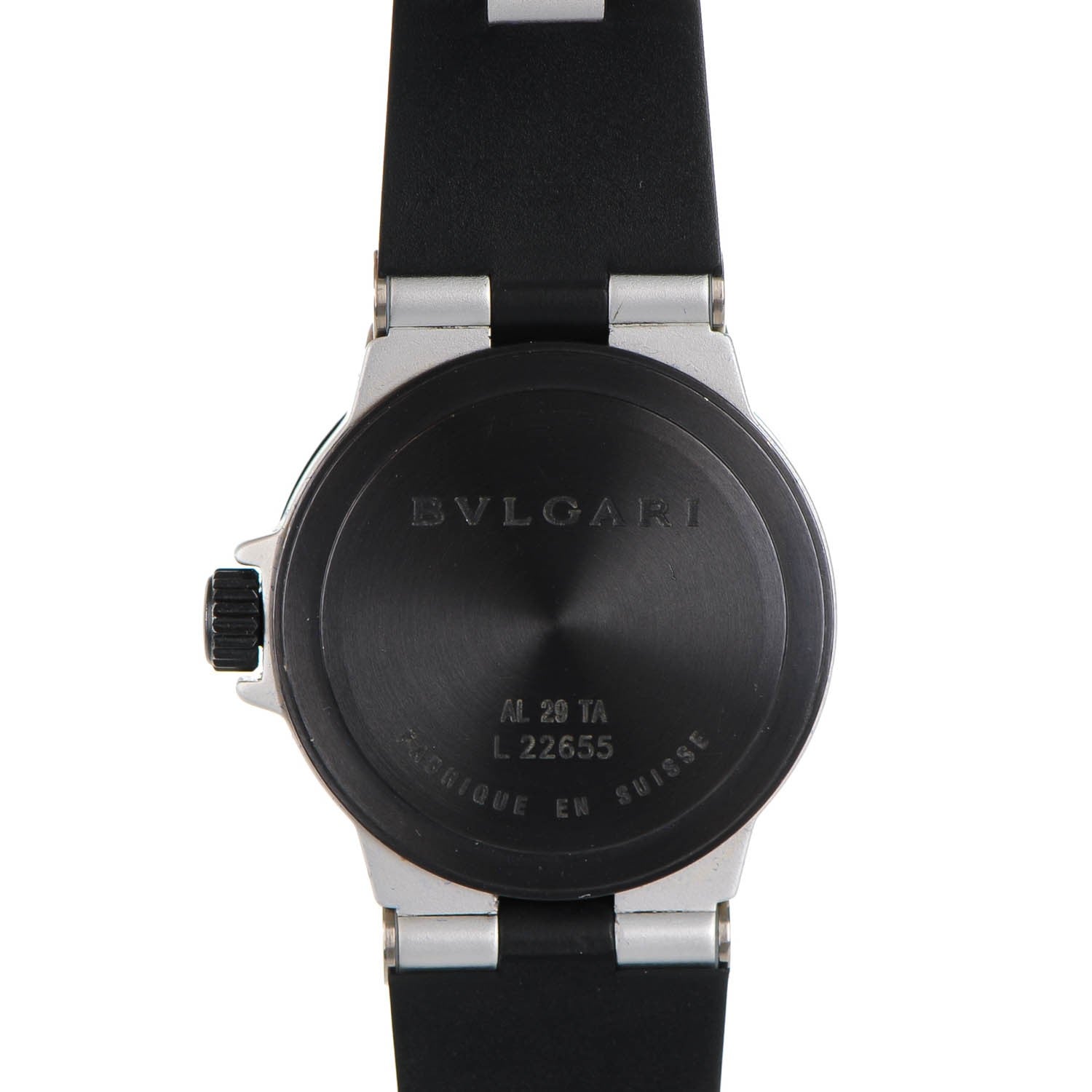 Bulgari Aluminum Rubber 29mm Diagono Quartz Watch 11 of 11