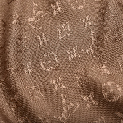 Louis Vuitton Wool Silk Monogram Shawl Dune 4 of 5