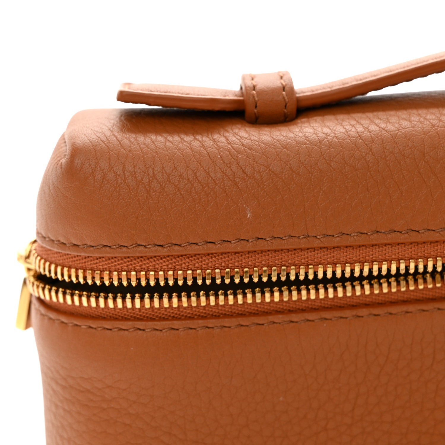 Loro Piana Grained Calfskin L19 Extra Pocket Pouch Warm Tan 10 of 11