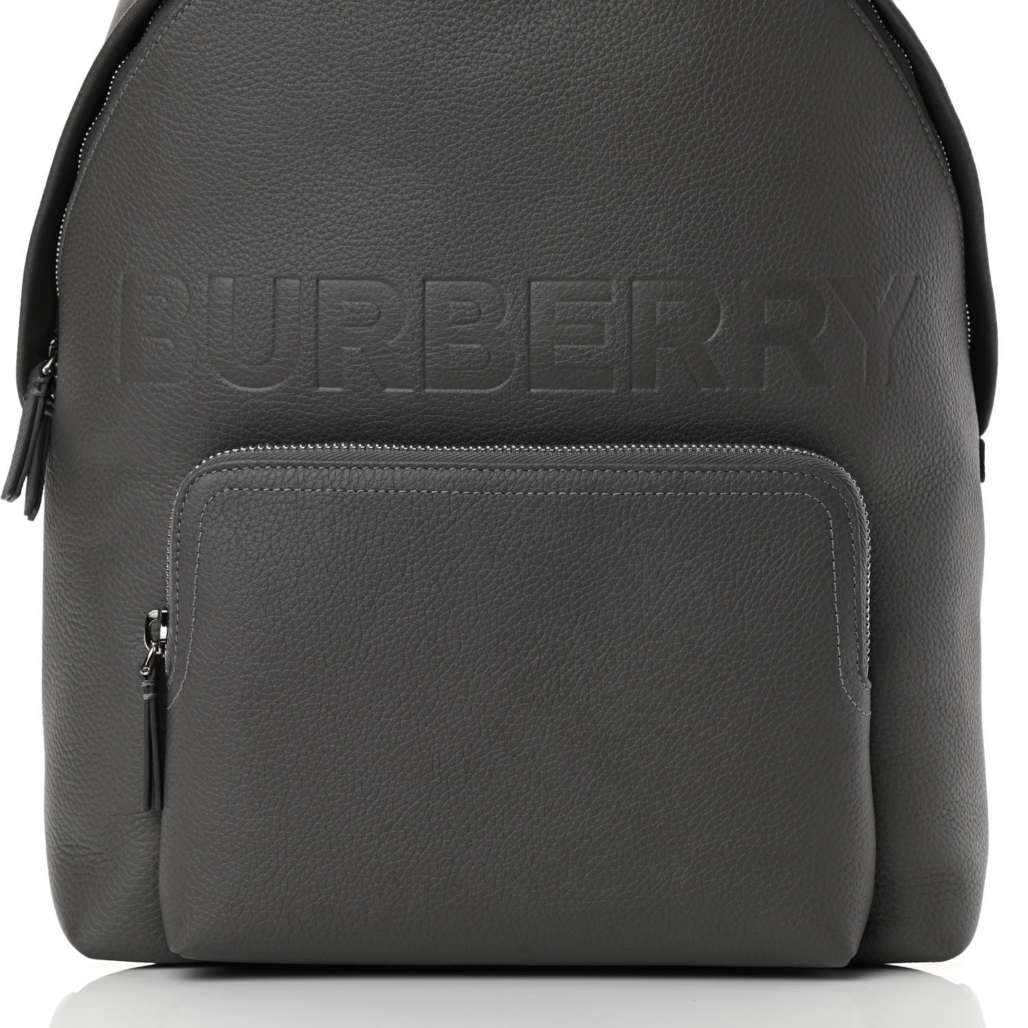 Burberry Calfskin Logo Embossed Backpack Black 9 of 15