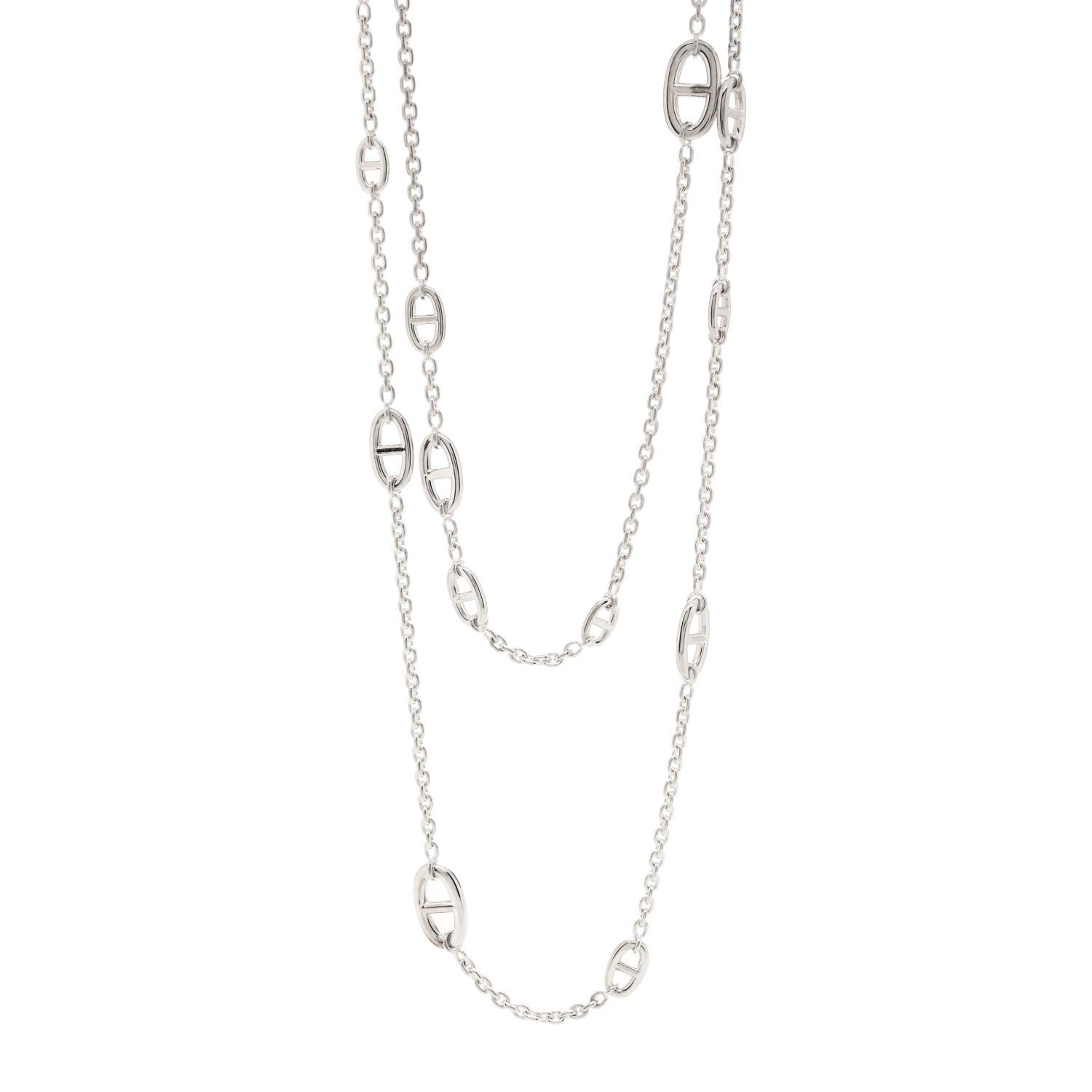 Hermes Sterling Silver Farandole Necklace 160 1 of 7