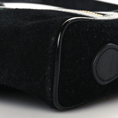 Gucci Suede Patent Web Mini Ophidia Shoulder Bag Black 10 of 11