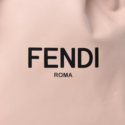 Fendi Soft Nappa Logo Small Drawstring Pouch Bag Rosa Quarzo Black 10 of 10
