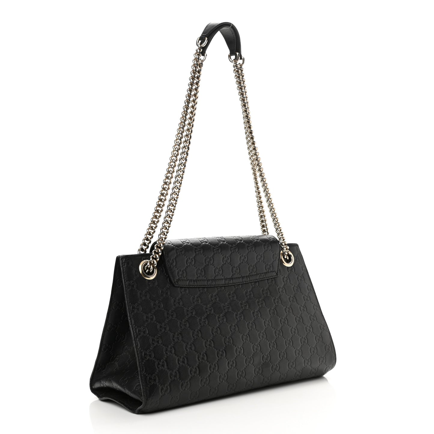 Guccissima Large Emily Chain Shoulder Bag Black