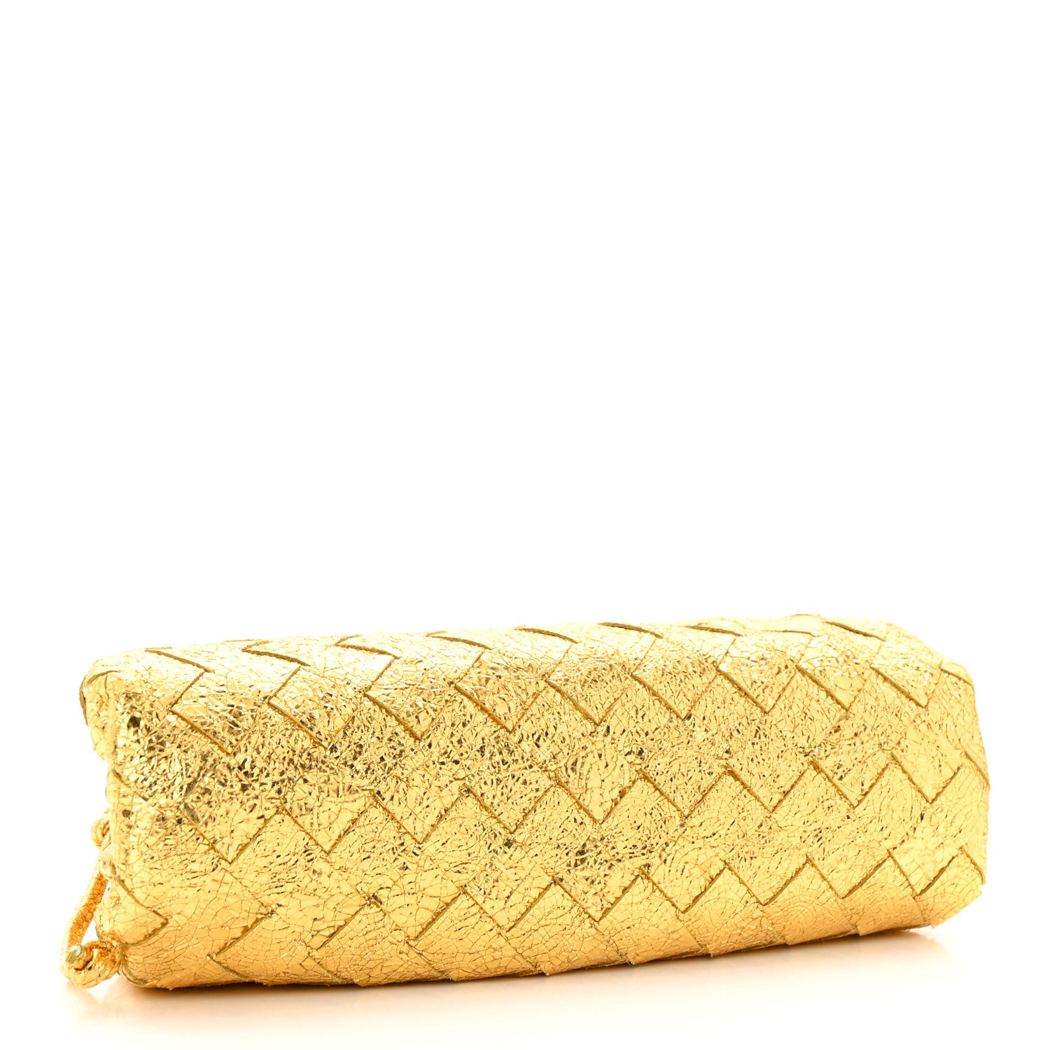Bottega Veneta Metallic Nappa Intrecciato The Mini Pouch Oro 4 of 14