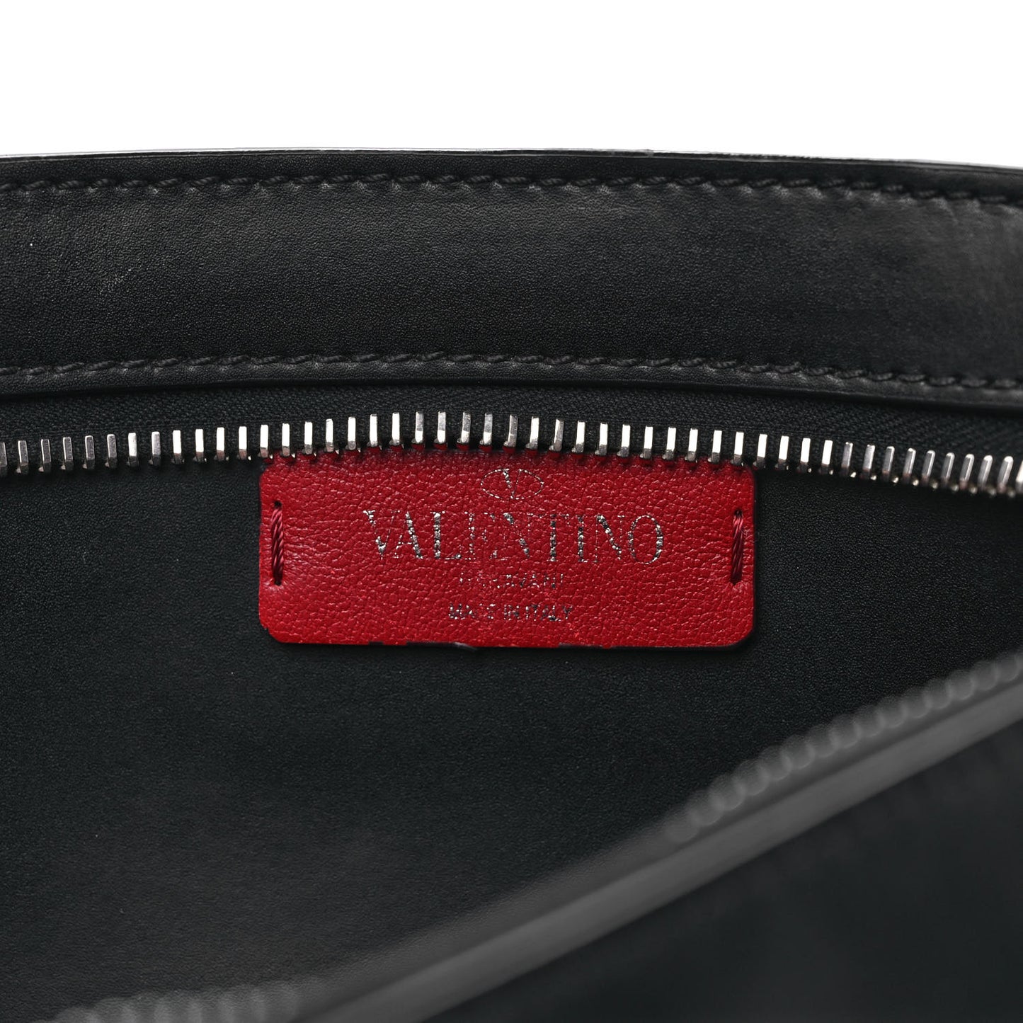 Calfskin VLTN Belt Bag Black White