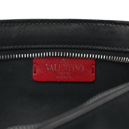 Valentino Garavani Calfskin VLTN Belt Bag Black White 6 of 11