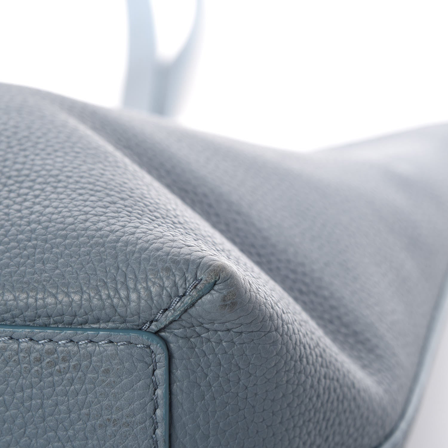 Burberry Grainy Calfskin Remington Tote Dusty Teal Blue 12 of 13