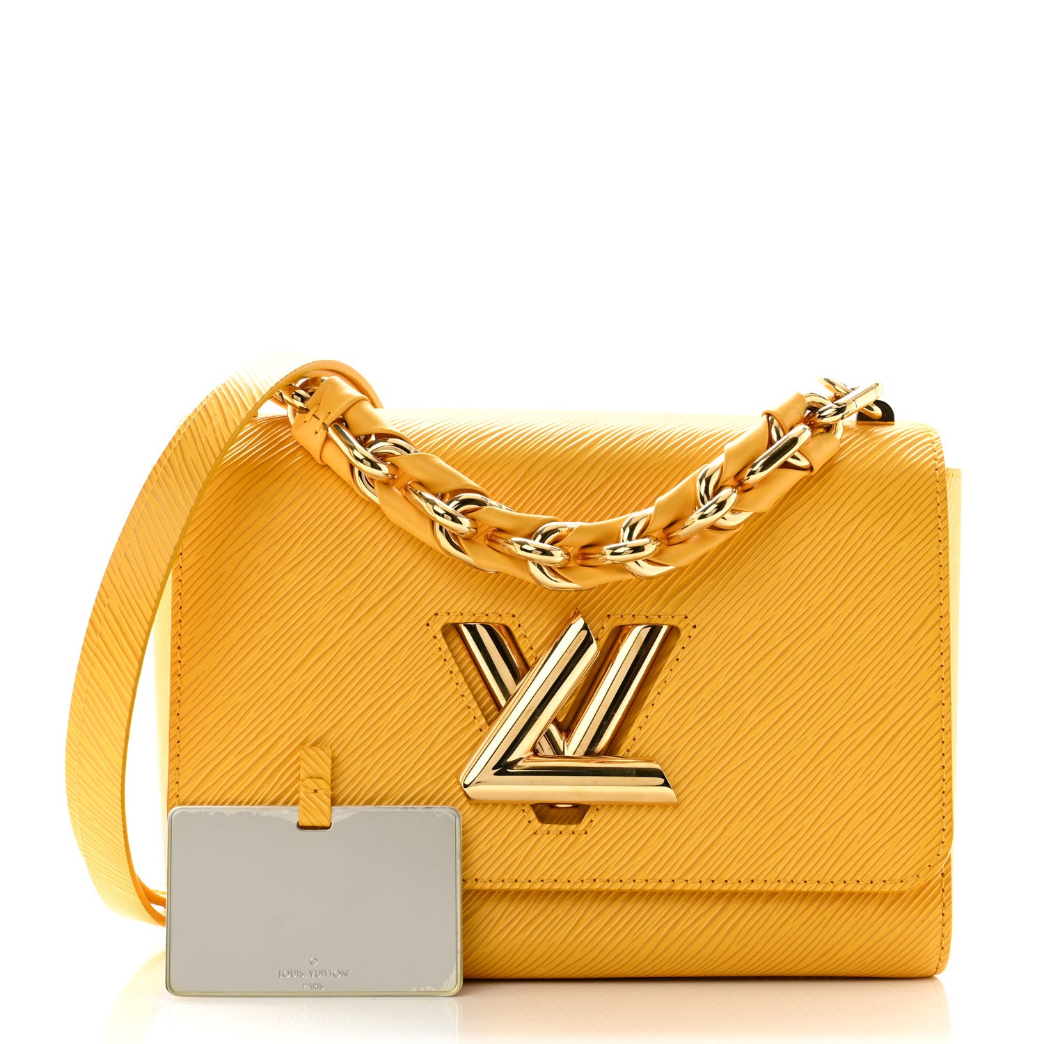 Louis Vuitton Epi Twist Braided Strap Shoulder Bag MM Sunflower 3 of 11