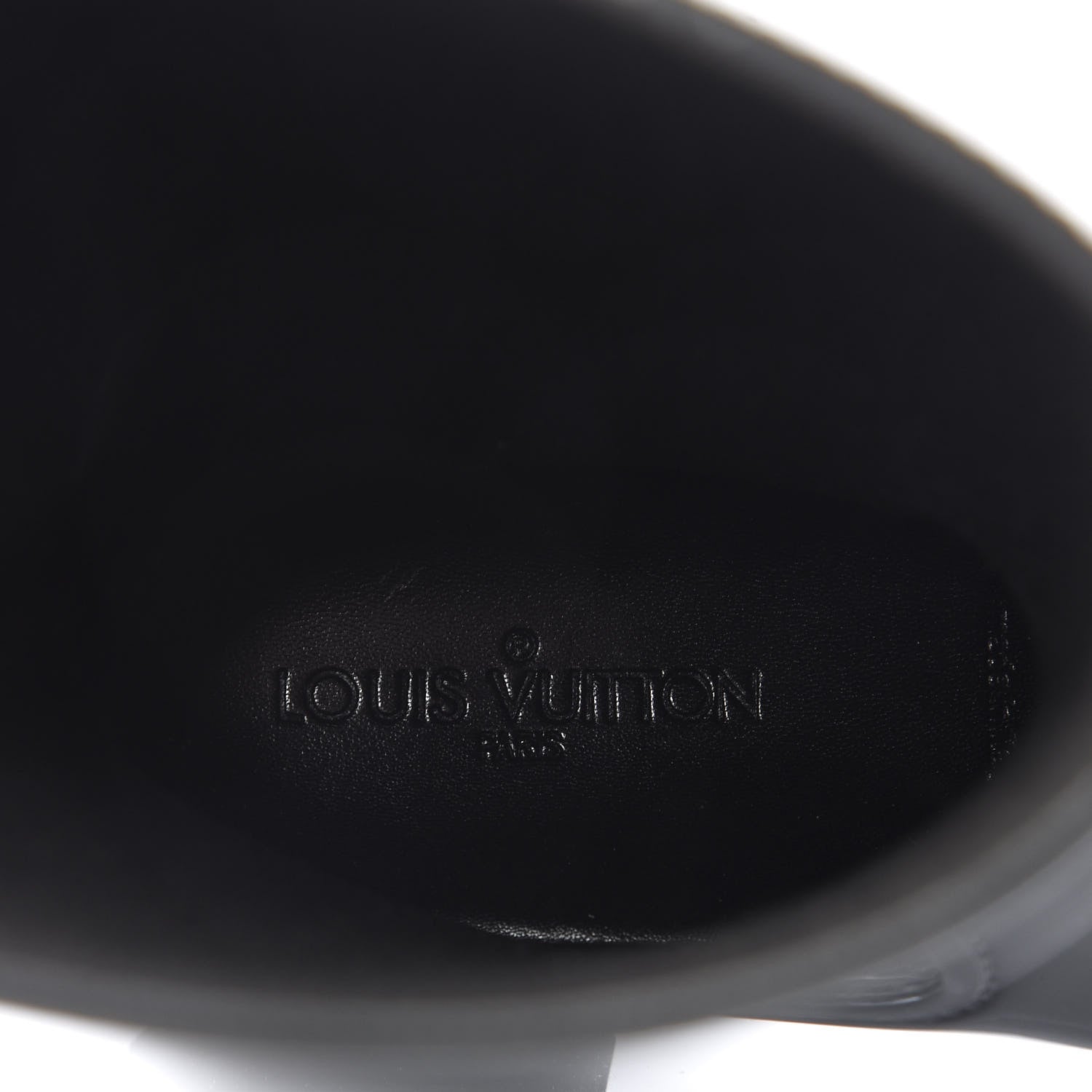 Louis Vuitton Rubber Embossed Monogram Splash Rain Boots 38 Black 9 of 9