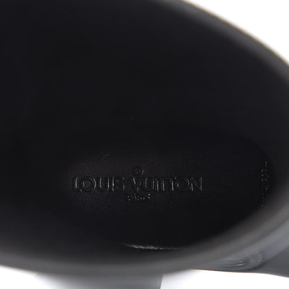 Louis Vuitton Rubber Embossed Monogram Splash Rain Boots 38 Black 9 of 9