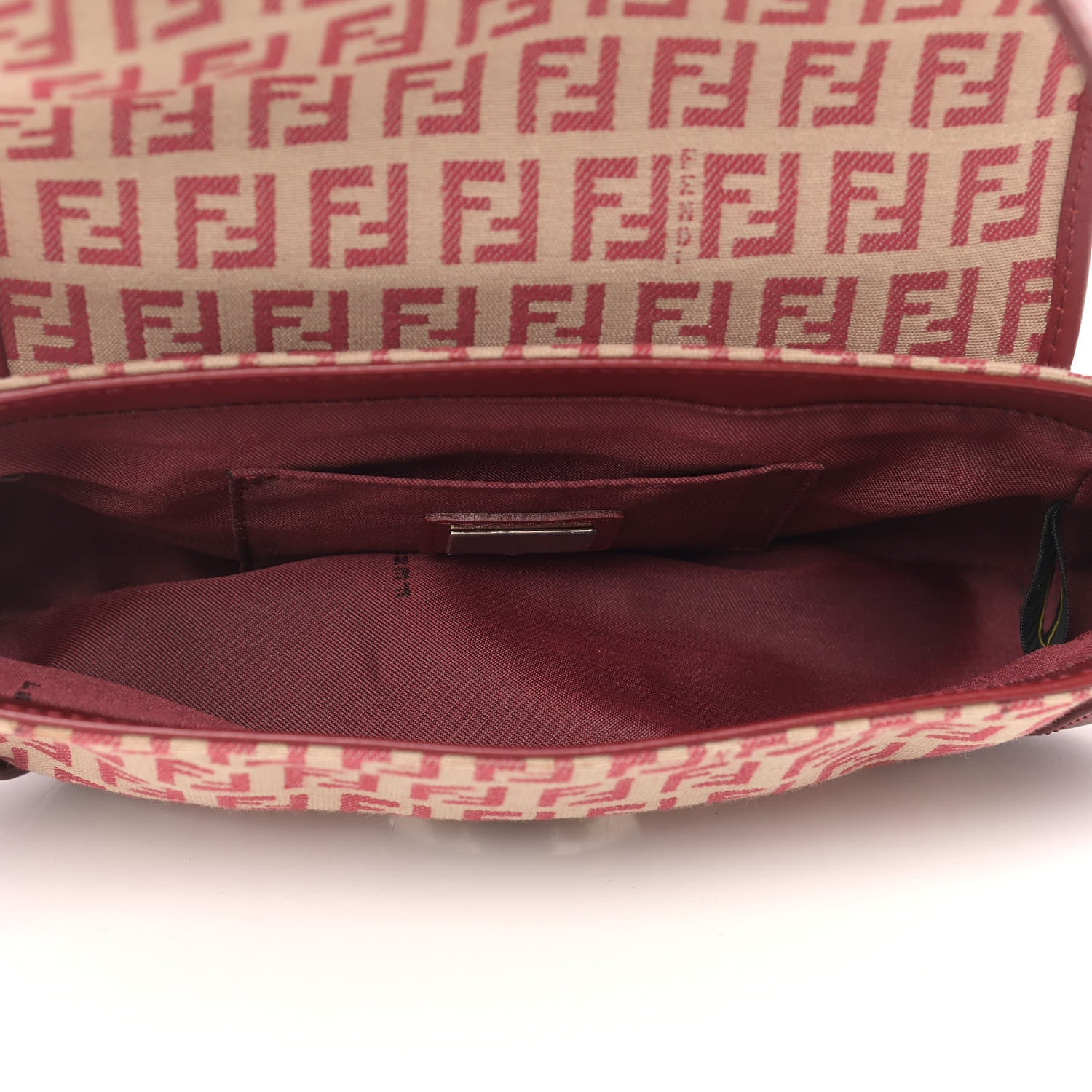Fendi Zucchino Cuoio Ingrassato Compilation Hobo Beige Rosso 5 of 9