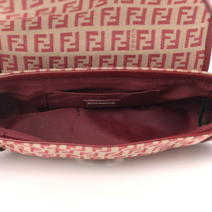 Fendi Zucchino Cuoio Ingrassato Compilation Hobo Beige Rosso 5 of 9