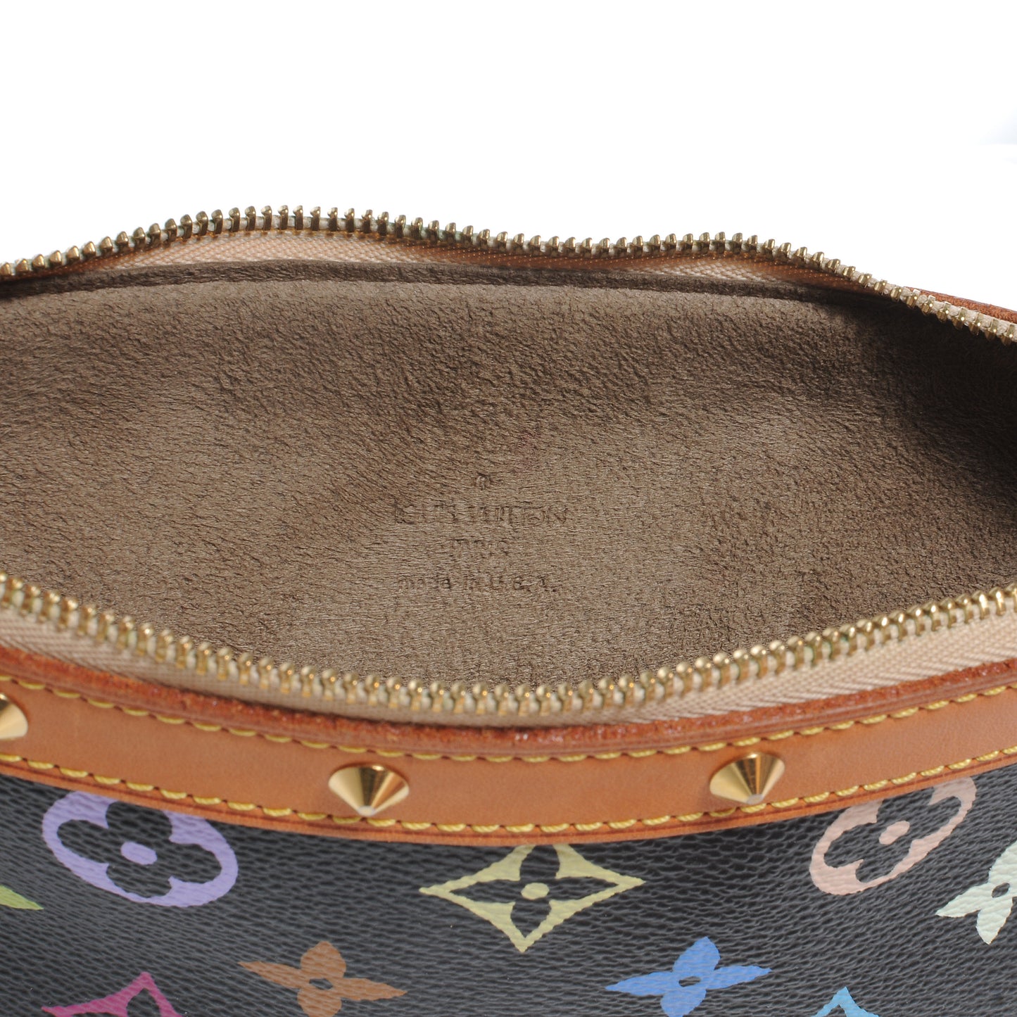 Monogram Multicolor Pochette Accessories Black