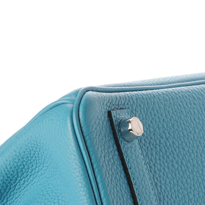 Hermes Togo Birkin 25 Turquoise 6 of 31