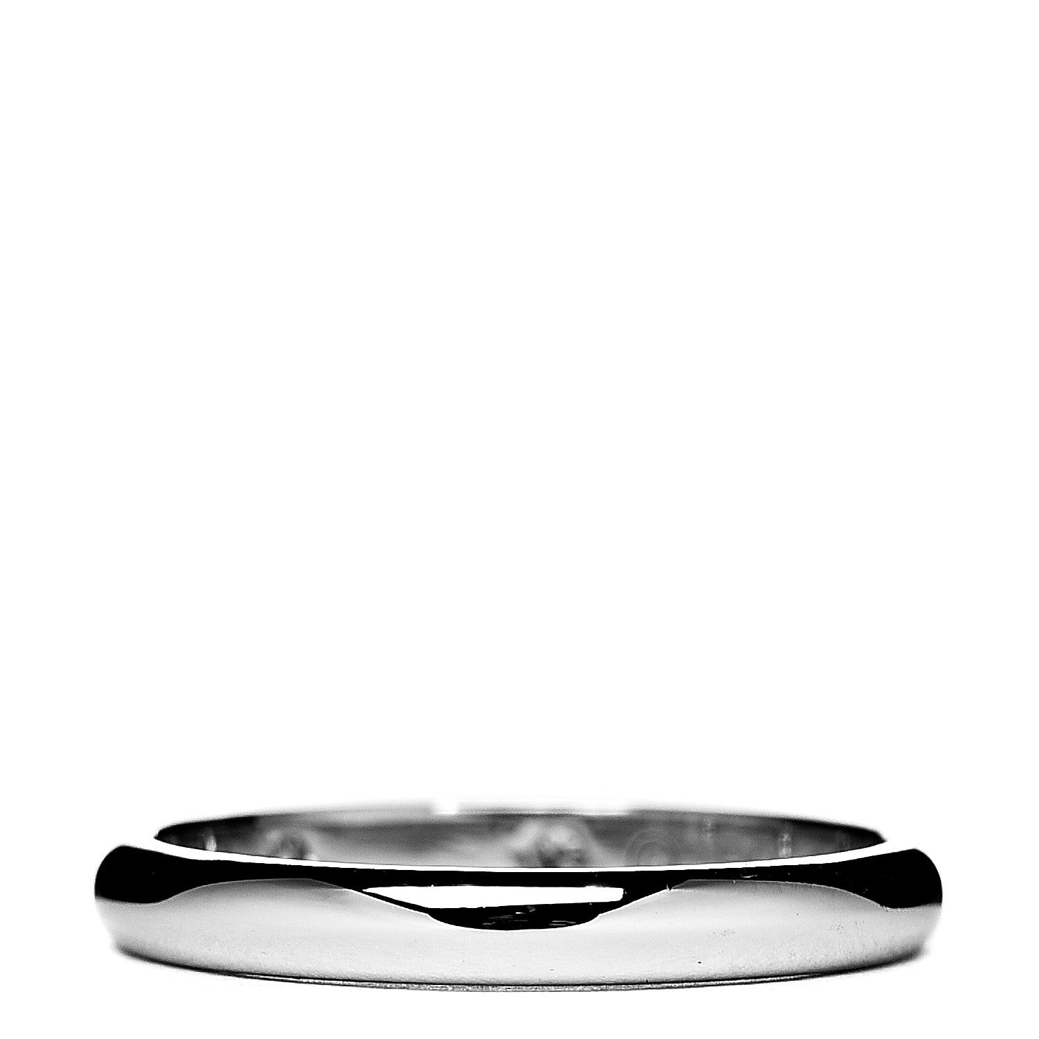 Cartier Platinum Diamond 2.4mm 1895 Wedding Band Ring 49 4.75 2 of 4