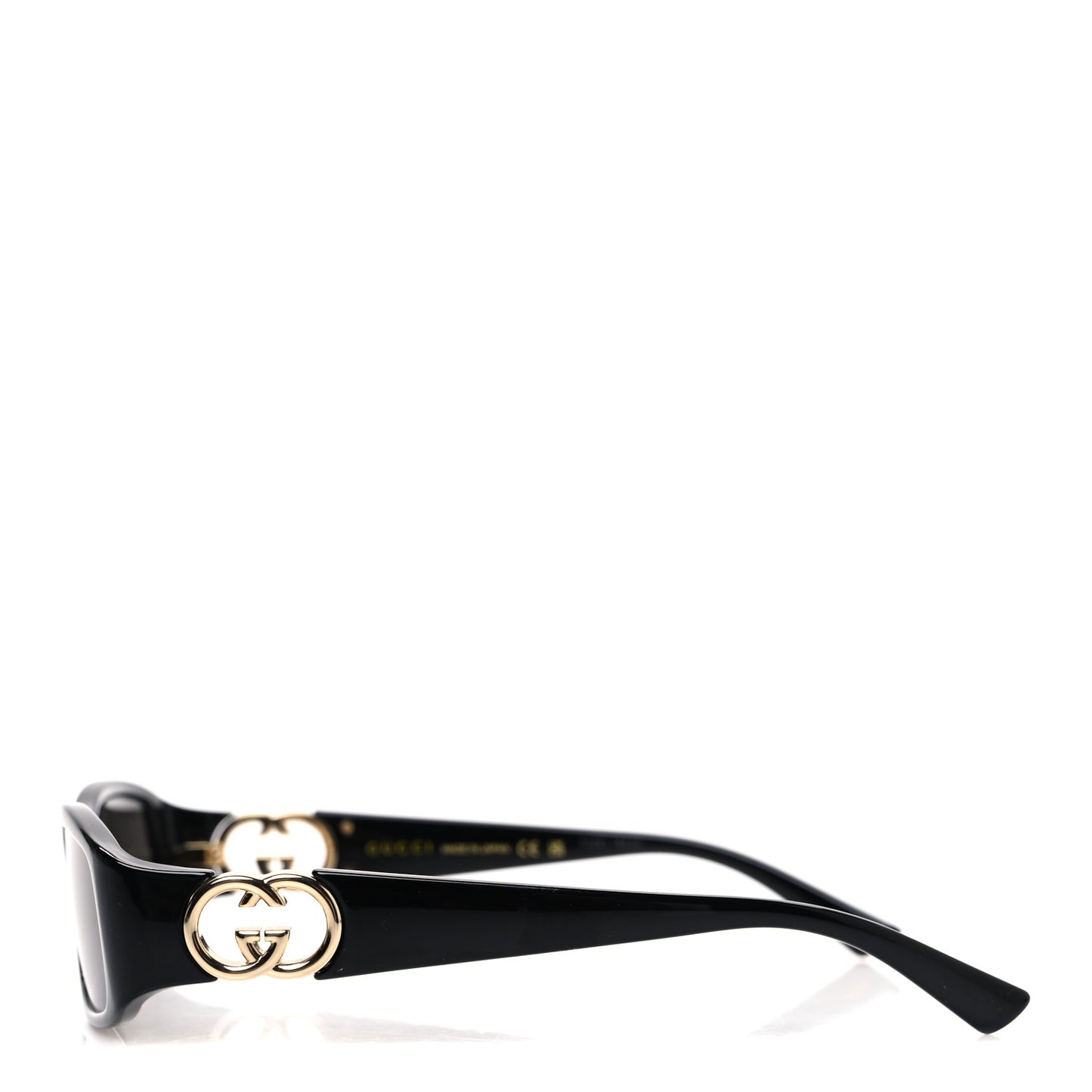Acetate Rectangular Frame Sunglasses GG1661S Black