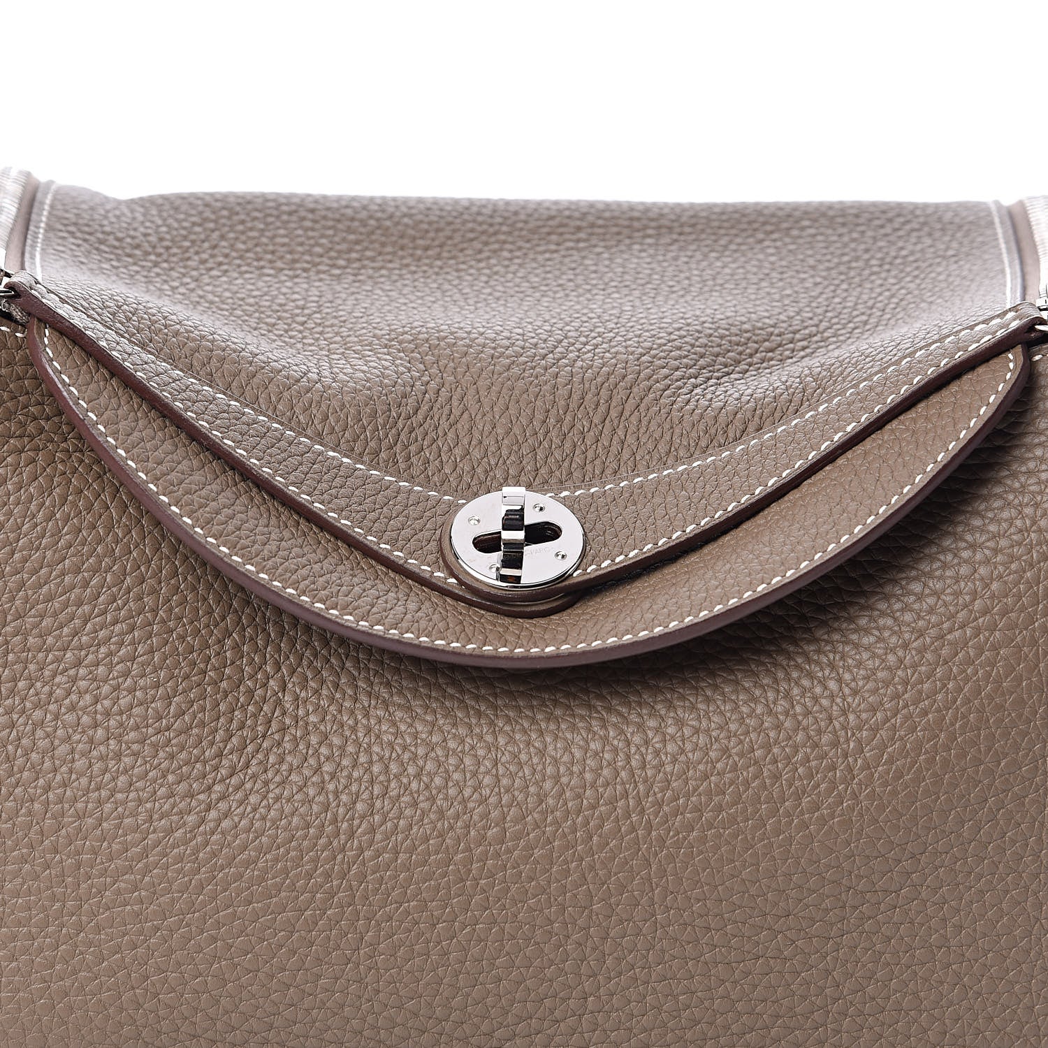 Hermes Taurillon Clemence Lindy 30 Etoupe 10 of 11