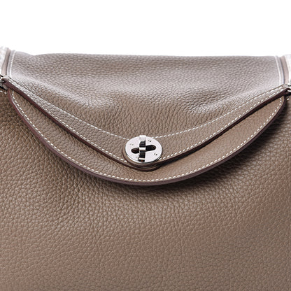 Hermes Taurillon Clemence Lindy 30 Etoupe 10 of 11