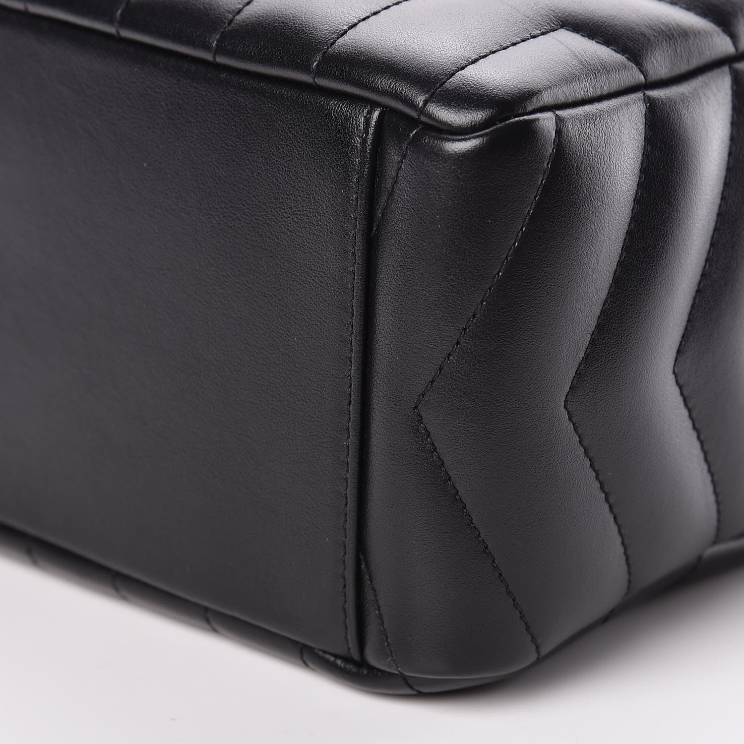 Saint Laurent Calfskin Y Quilted Monogram Small Loulou Bowling Bag Black 10 of 10