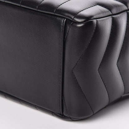 Saint Laurent Calfskin Y Quilted Monogram Small Loulou Bowling Bag Black 10 of 10