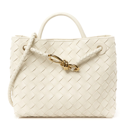Bottega Veneta Nappa Intrecciato Small Andiamo Shoulder Bag Sea Salt 1 of 10