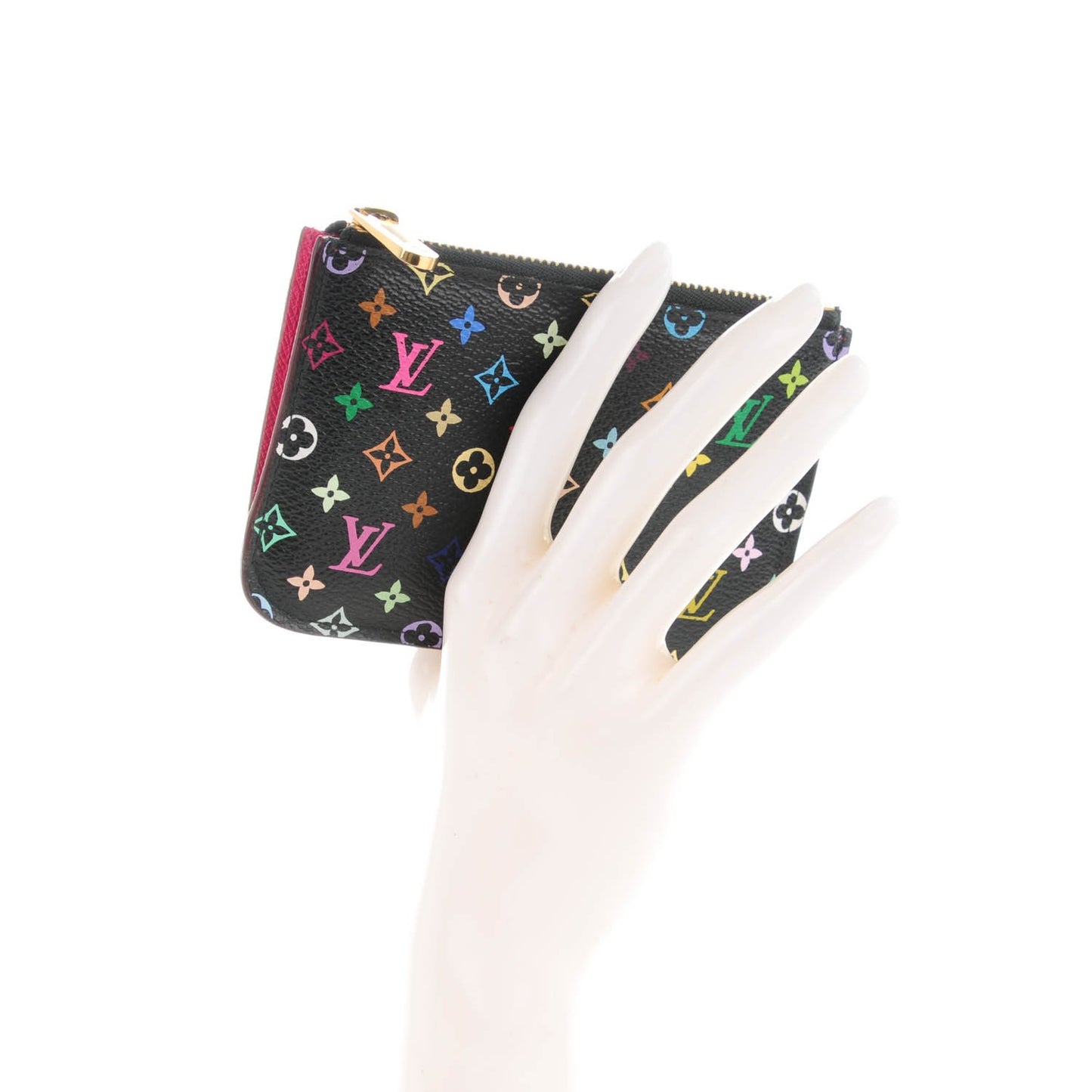 Monogram Multicolor Key Pouch Black Grenade