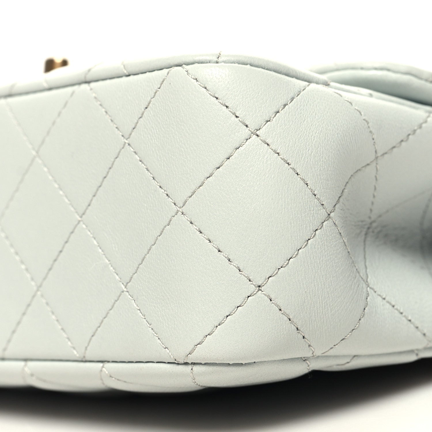 Chanel Lambskin Quilted Small Sweet Camellia Flap Light Blue 10 of 10
