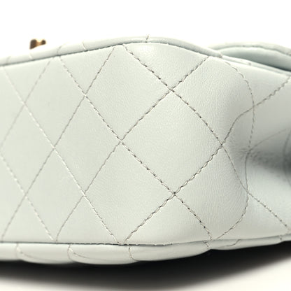 Chanel Lambskin Quilted Small Sweet Camellia Flap Light Blue 10 of 10