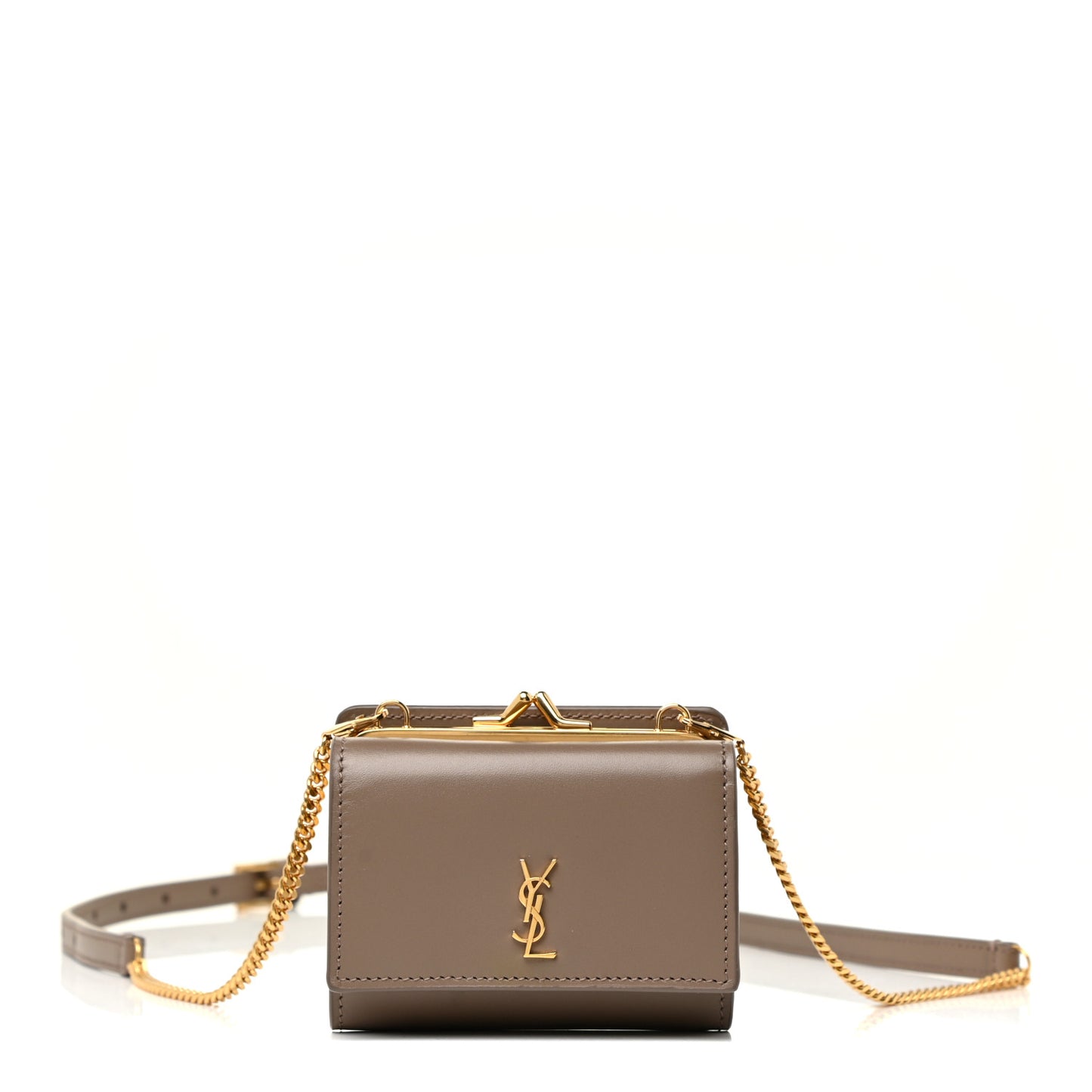 Smooth Calfskin Monogram Rider Belt Bag Taupe