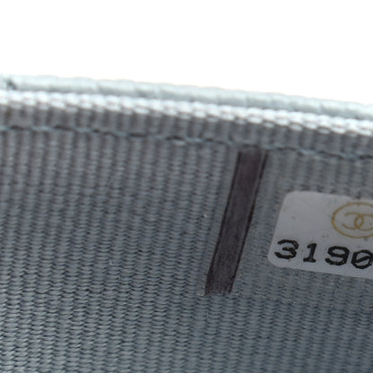 Chanel Caviar Quilted Flap Card Holder Wallet Light Blue 8 of 8