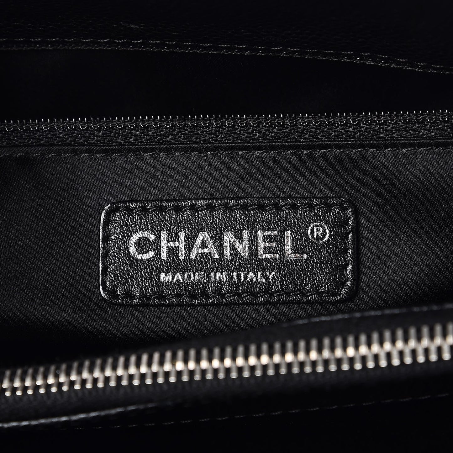 Caviar Quilted Grand Shopping Tote GST Black