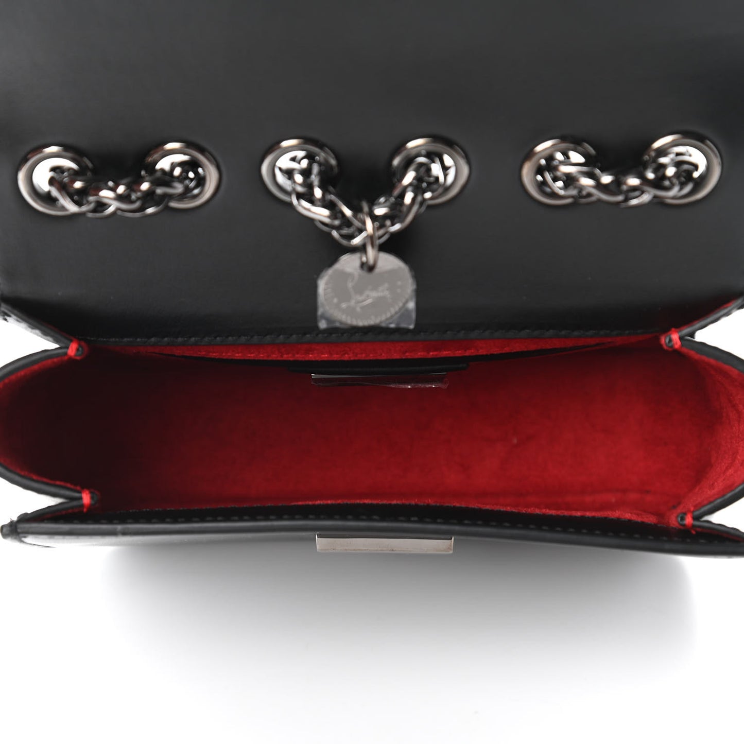 Calfskin Baby Sweety Charity NV Shoulder Bag Black