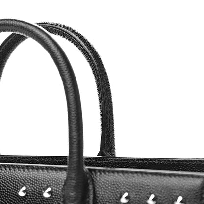 Saint Laurent Calfskin Studded Nano Sac De Jour Black 13 of 15