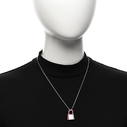 Hermes Swift O'Kelly Pendant Necklace Rose Mexico 2 of 7