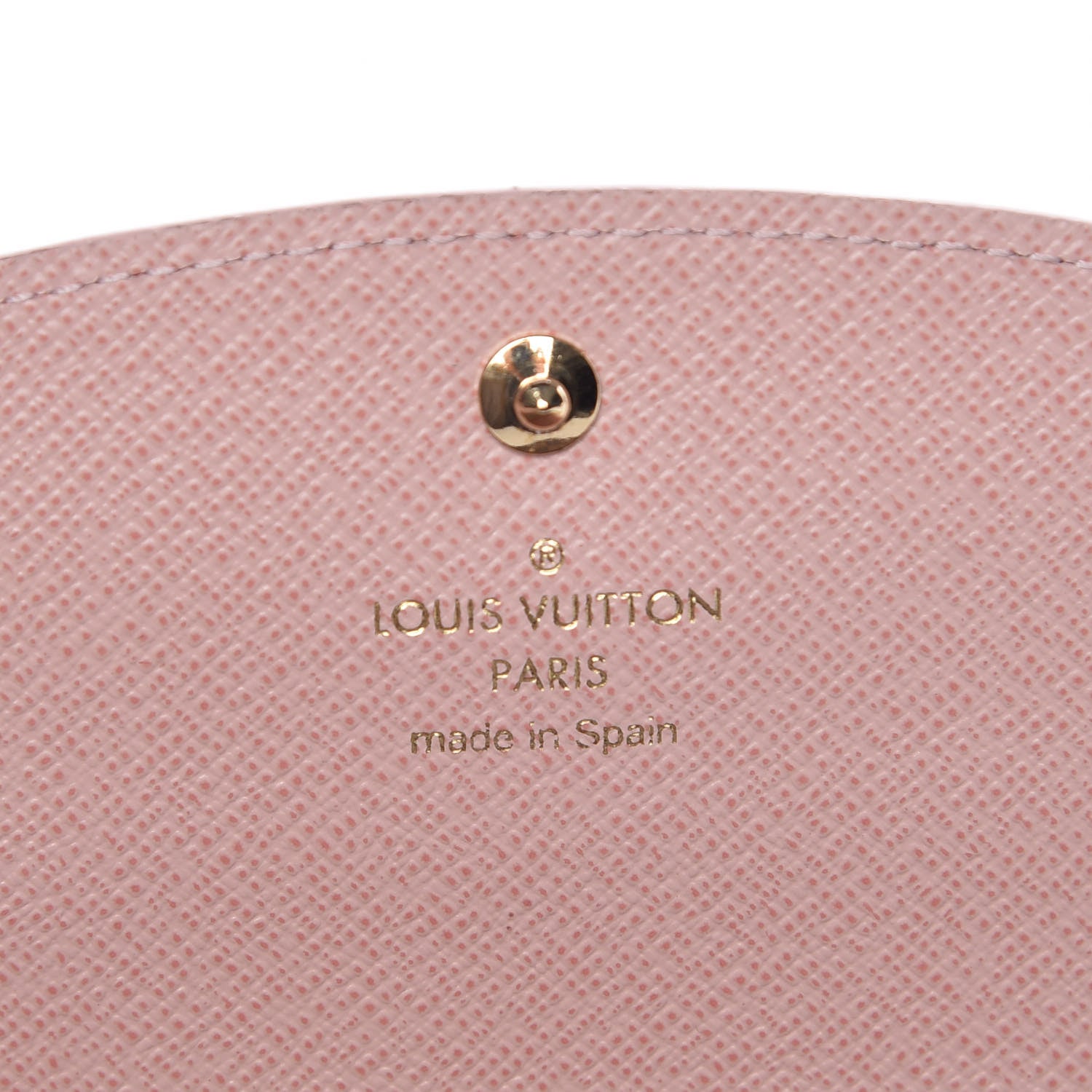 Louis Vuitton Damier Ebene Caissa Wallet Rose Ballerine 7 of 10
