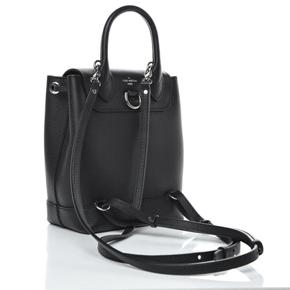 Louis Vuitton Calfskin Lockme Mini Backpack Black 3 of 9