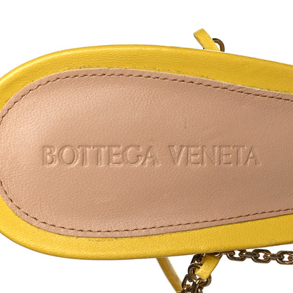 Bottega Veneta Lambskin Stretch Chain Strap 90mm Sandals 40 Buttercup 6 of 7