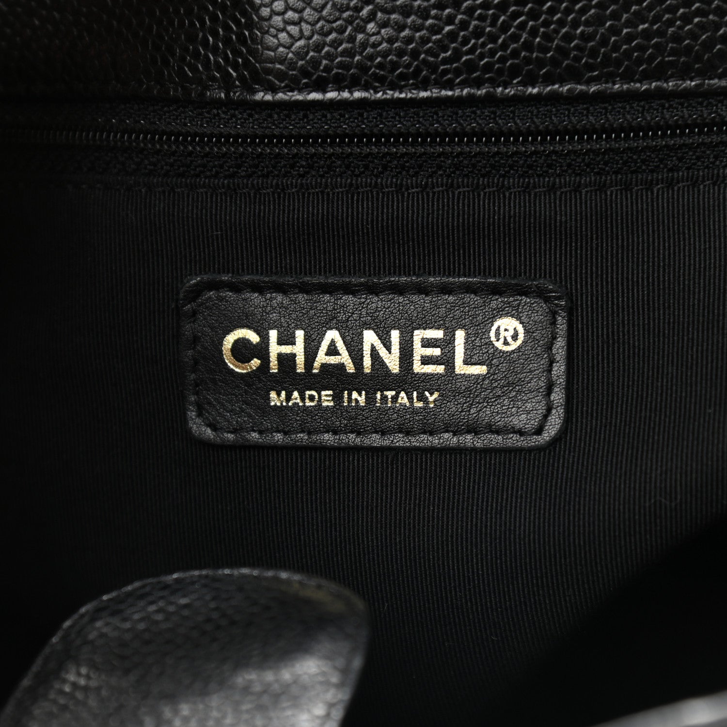Chanel Caviar Quilted Petit Shopping Tote PST Black 8 of 9