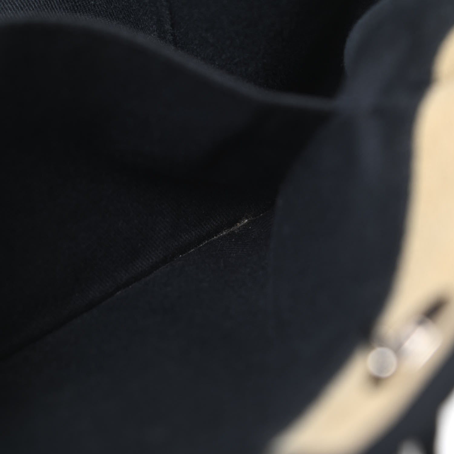 Chanel Canvas Small Deauville Tote Beige Black 15 of 15