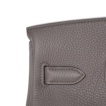 Hermes Togo Birkin 30 Etain 27 of 35