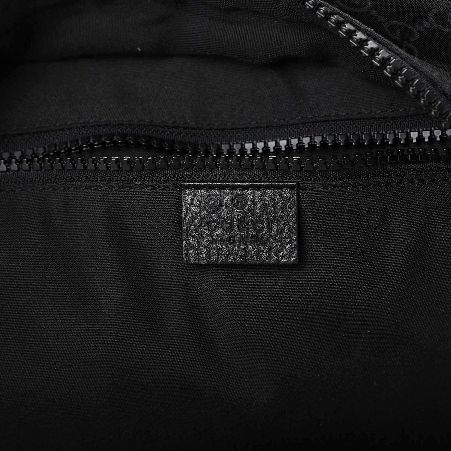 Gucci Nylon Monogram Slim Backpack Black 5 of 9