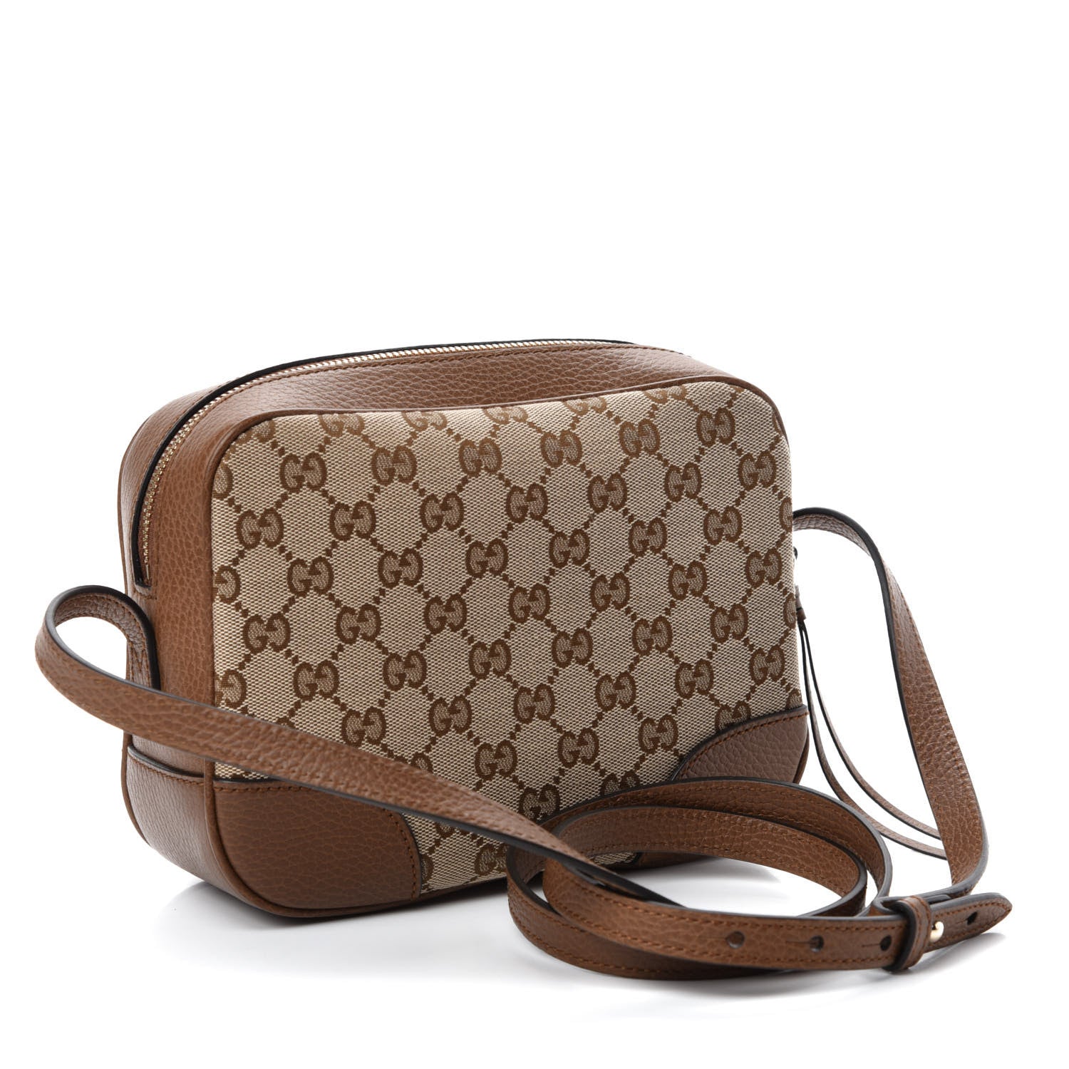 Gucci Monogram Mini Bree Messenger Bag Beige Tabacco 3 of 10