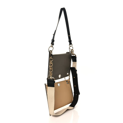 Chloe Smooth Calfskin Roy Double Shoulder Bag Merino Grey Bleached Brown 2 of 6