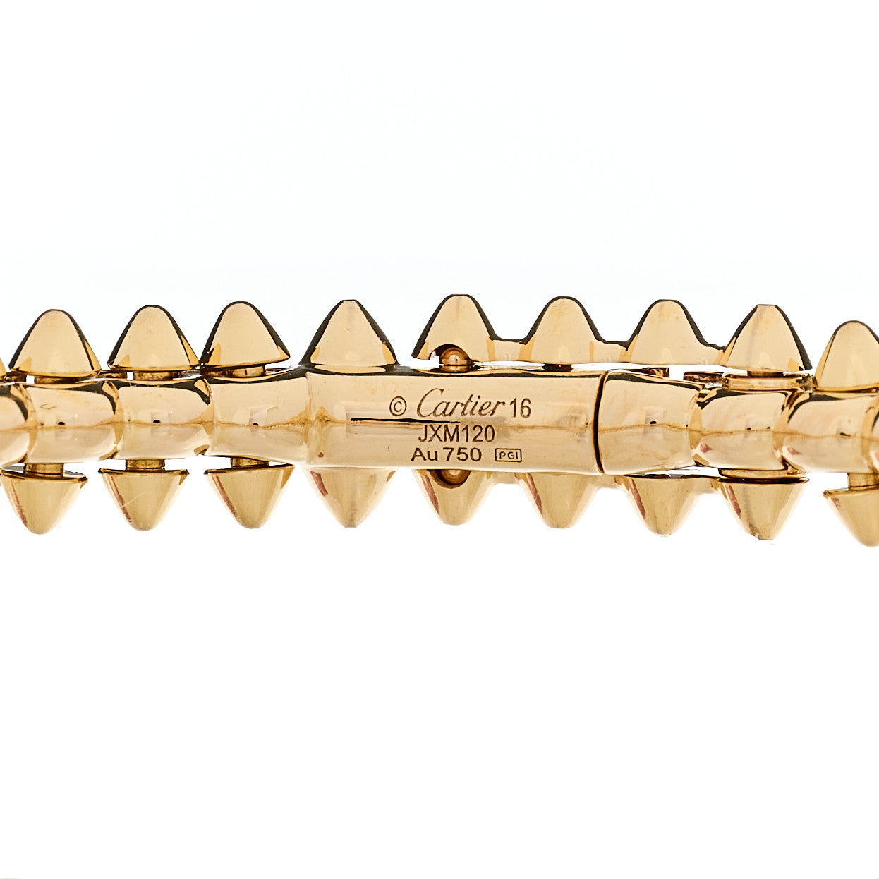 Cartier 18K Pink Gold Small Clash De Cartier Bracelet 16 3 of 4