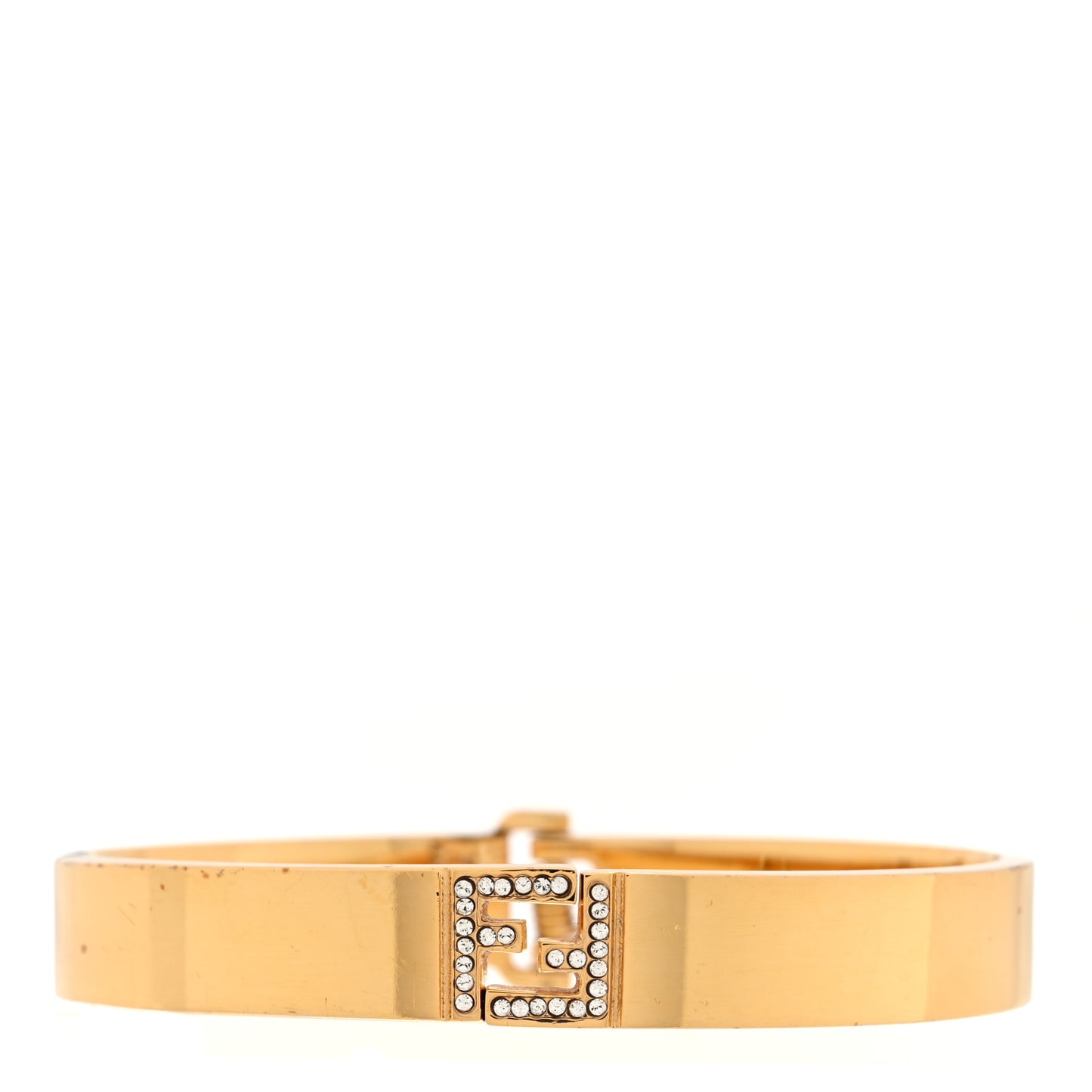 Brass Crystal FF Bracelet Gold