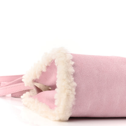 Telfar X UGG Suede Shearling Small Shopping Bag Pink 8 of 9