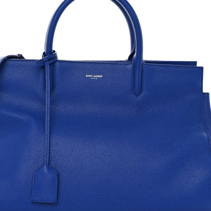 Saint Laurent Calfskin Medium Rive Gauche Cabas Outremer 7 of 9